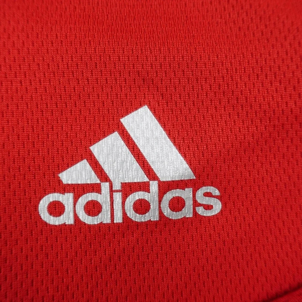 Adidas‎ Shirt Mens M Red Adizero ClimaCool Pullover 1/4 Zip Sweatshirt Athletic
